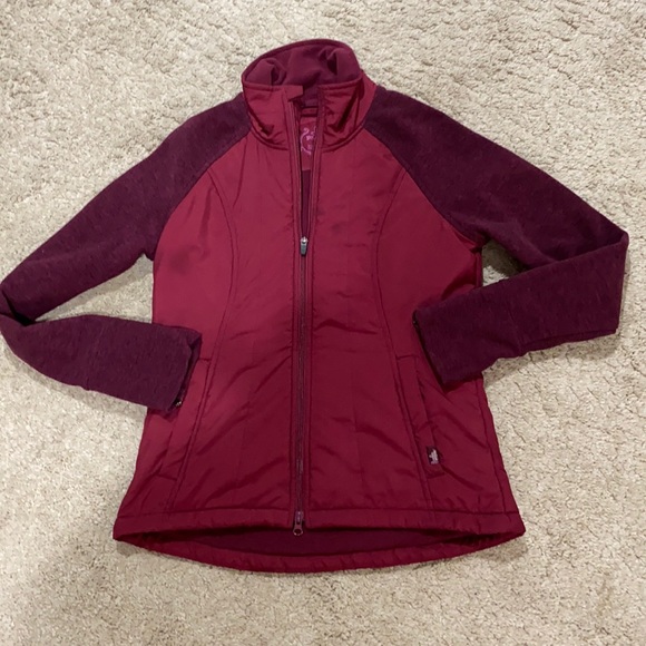 Prana Jackets & Blazers - Prana size M full zip maroon fleece EUC